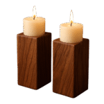 Wooden Candle Holders