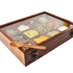 Wooden Spice Box
