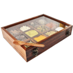 Wooden spice box