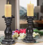 Wooden Candle Holders