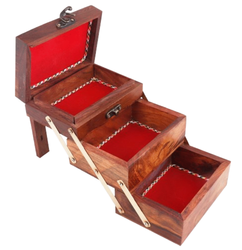wooden jewellery box