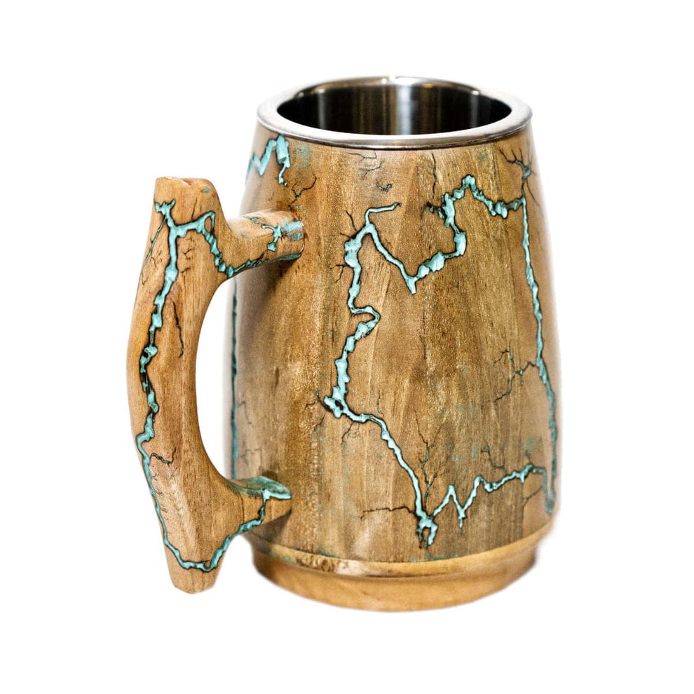 Wooden fractal burning tankard Wooden fractal burning tankard