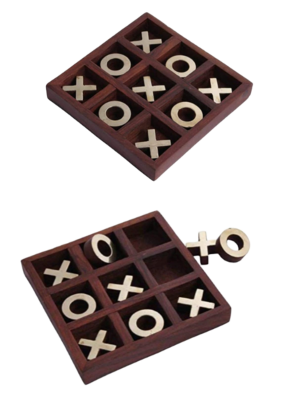 Heritage Wooden Tic Tac Toe